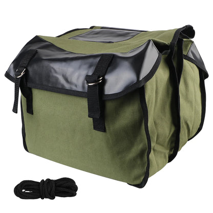 Motorbike Side Rear Bags Canvas Bag Large Capacity Luggage Cargo Bag For Bicycle ATV Electric Bike Motorcycle Saddle Bag