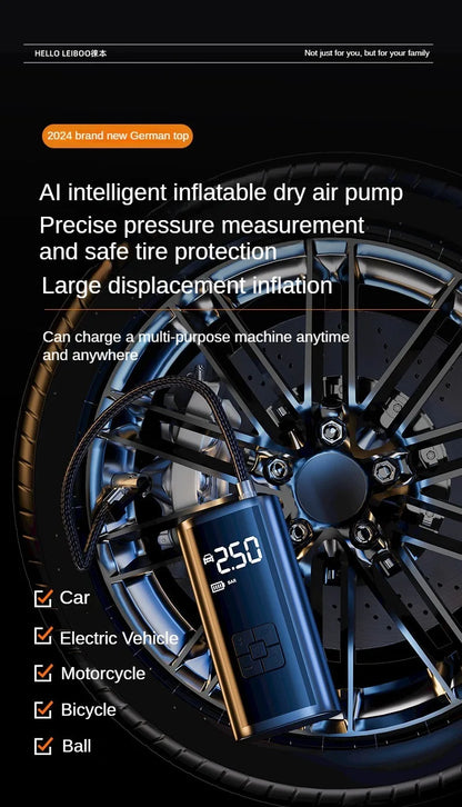 Air Compressor Air Pump For Car Portable Tyre Inflator Electric Motorcycle Pump Air Compressor For Car Motorcycles Bicycles new