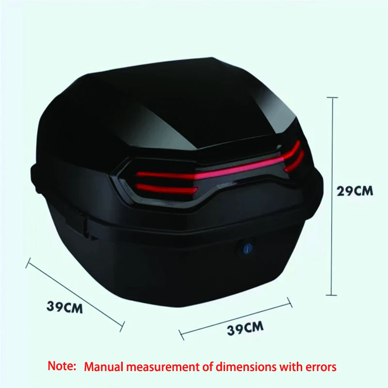 Motorcycle Tail Box Scooter Boots Trunk Cool ABS+PP Solid Case For Full Helmet Storage Organizer Box Tail Box Back