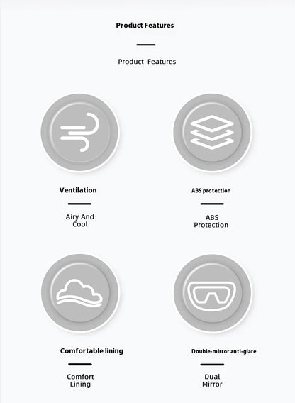 Motorcycle Open Face Helmet For Men And Women Dual Lens Sun Visor Face Shield Top Lightweight Scooter Bike Retro 3/4 Helmet