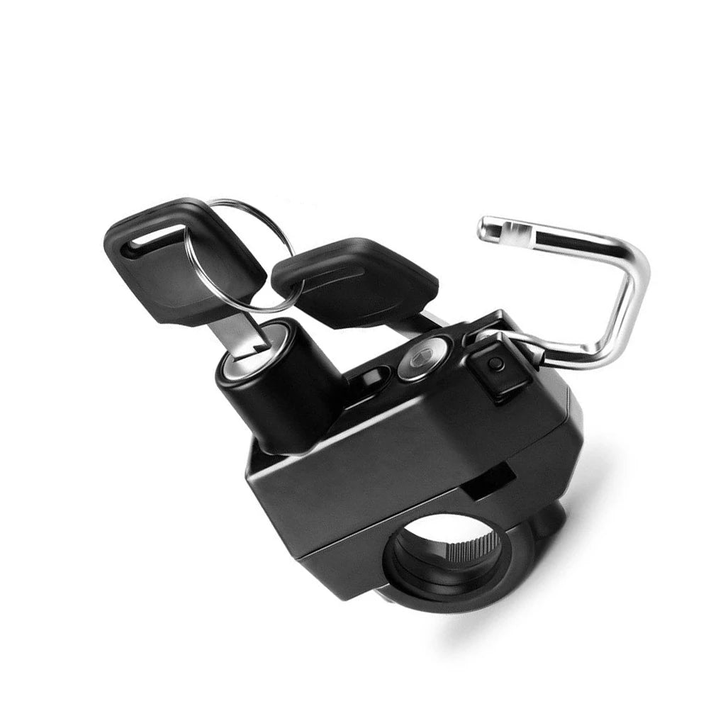 Motorcycle Helmet Lock - Anti-Theft Security with 2 Keys, Compact & Weather Resistant for Motorbike, Scooter, E-Bike Protection