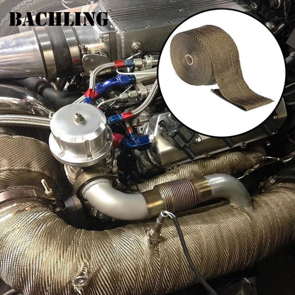 1/2M Motorcycle Exhaust Thermal Tape Header Wrap Manifold Insulation Cotton High Temperature Protection Parts