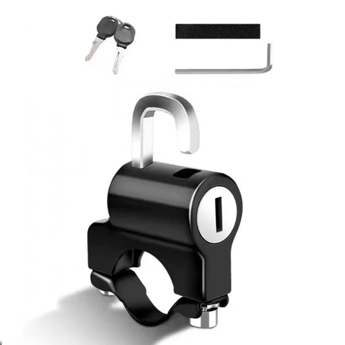 Helmet Lock for Motorcycle Scooter Atv Bicycle  Universal Security Anti-theft Handlebar Lock 20mm-26mm with Keys Handle Locks