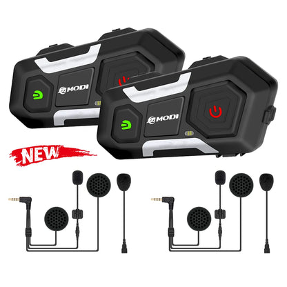 Waterproof Motorcycle Intercom Helmet Headset Helmet Speaker Interphone Moto Headset Wireless Intercomunicador 1200M
