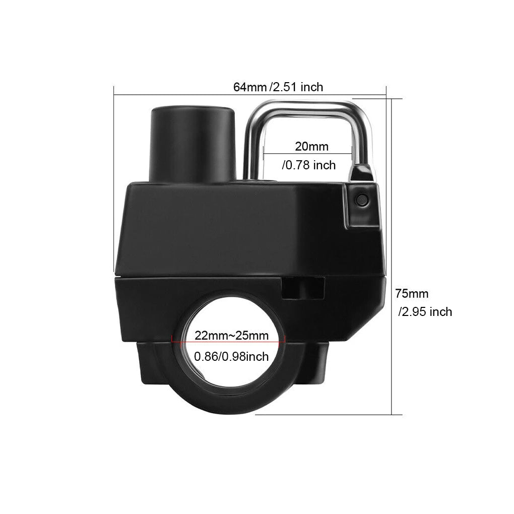 Helmet Lock Anti-theft Locker Locking Device Rustproof Fine Workmanship Compact Size Convenience Motorcycle Supplies