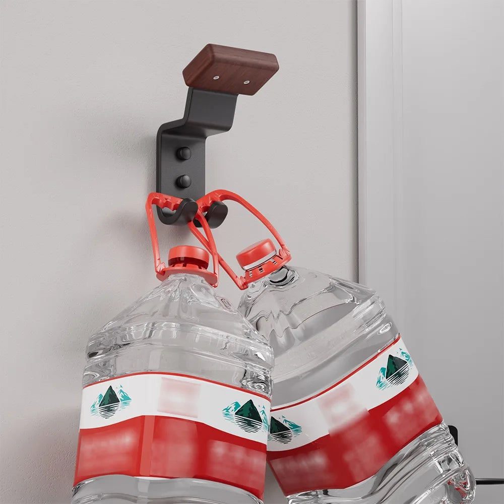 Helmet holder motorcycle helmet holder 1/2-piece set, helmet holder wall mounted with double hooks, helmet hooks suitable for fo