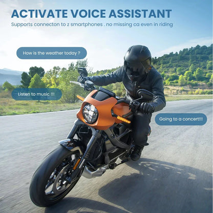 Bluetooth Motorcycle Helmet Headset Headphone Wireless Motor Bike Handsfree Stereo Earphone Speaker Noise Reduction With Mic
