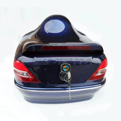 Electric Motorcycle Tail Box Anti-Fall Safety Motorcycle Trunk Moto Tool Storage Box with Lights Motorcycle Rear Toolbox