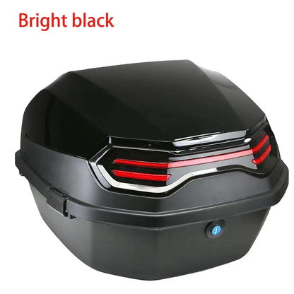 Motorcycle Tail Box Scooter Boots Trunk Cool ABS+PP Solid Case For Full Helmet Storage Organizer Box Tail Box Back