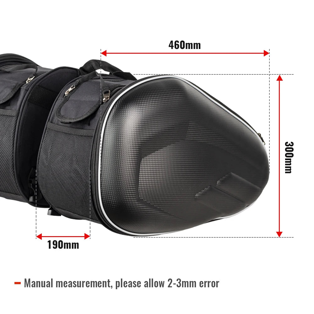Motorcycle Saddle Bag Side Helmet Riding Travel Bags Waterproof Large Capacity Side Bags Motorbike Cycling Side Bag