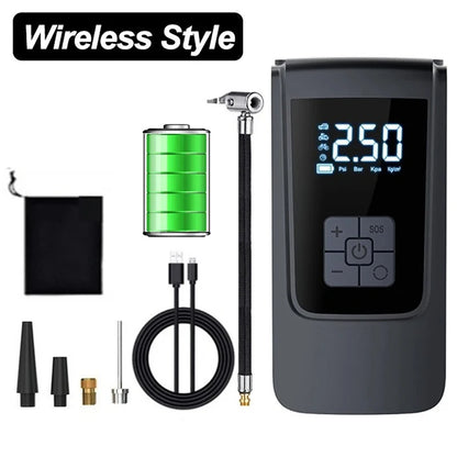 Air Compressor Air Pump For Car Portable Tyre Inflator Electric Motorcycle Pump Air Compressor For Car Motorcycles Bicycles