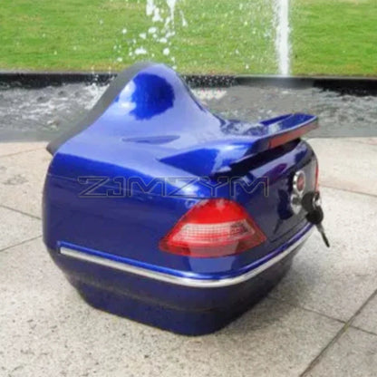 Electric Motorcycle Tail Box Anti-Fall Safety Motorcycle Trunk Moto Tool Storage Box with Lights Motorcycle Rear Toolbox