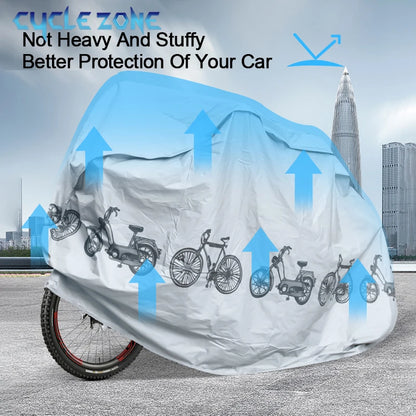 Bicycle Cover Motorcycle Rain Cover Waterproof Dustproof Anti-UV Outdoor Protection MTB Bike Cover All Seasons Bike Accessories