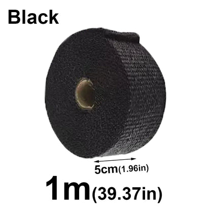 1/2M Motorcycle Exhaust Thermal Tape Header Wrap Manifold Insulation Cotton High Temperature Protection Parts