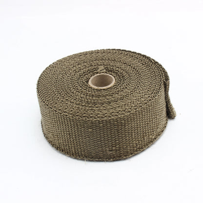 Durable Titanium Exhaust Guard Wrap For Motorcycle Heat Protection 5MX5M Anti-Scald Webbing Tape Motocross Pit Bike Accessories