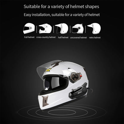 Moto Helmet Intercom Headset Bluetooth-compatible 5.0 Motorcycle Earphones Wireless Interphone Speaker Headphone Handsfree Call