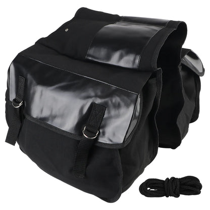 Motorbike Side Rear Bags Canvas Bag Large Capacity Luggage Cargo Bag For Bicycle ATV Electric Bike Motorcycle Saddle Bag