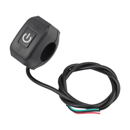 Motorcycle Switch Button 12V 22MM Waterproof With LED Light Scooters Modified Control Parts ON/OFF Display Lamp Switch