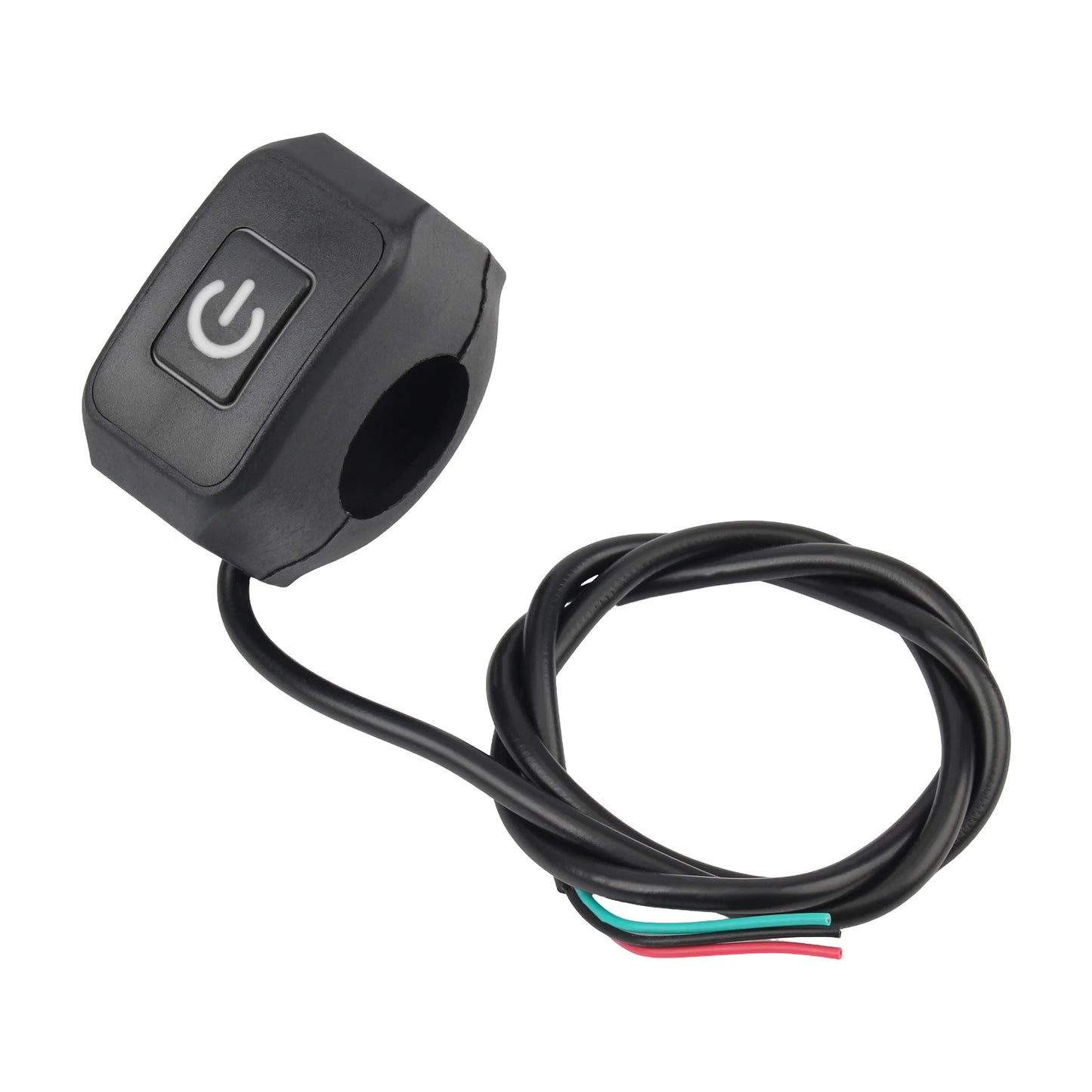 Motorcycle Switch Button 12V 22MM Waterproof With LED Light Scooters Modified Control Parts ON/OFF Display Lamp Switch