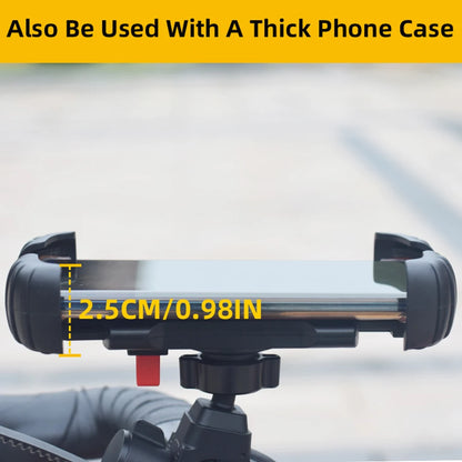 Bike Phone Holder, [2024 Upgrade] Motorcycle Phone Mount, Bicycle Phone Holder, Handlebar Phone Mount, iPhone Bike Mount, Bike A