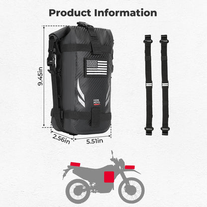 Motorcycle Side Bags 3.5L Waterproof Outdoor Adventure Crash Bar Fender Bag Motorbike Motocross Dirt Bike Frame Tool Saddle Bag
