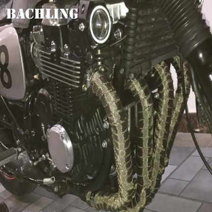 1/2M Motorcycle Exhaust Thermal Tape Header Wrap Manifold Insulation Cotton High Temperature Protection Parts