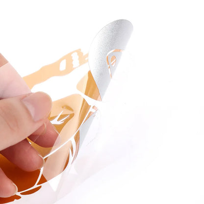 Motorcycle Reflector Sticker Decal Waterproof Helmet Reflective Stickers Motorcycle Car Red Respect for Bikers Vinyl 3D Stickers