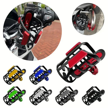 Motorcycle Metal Universal Cup Holder Motorcycle Water Bottle Beverage Support No Punching Required Cup Holder Accessories ﻿