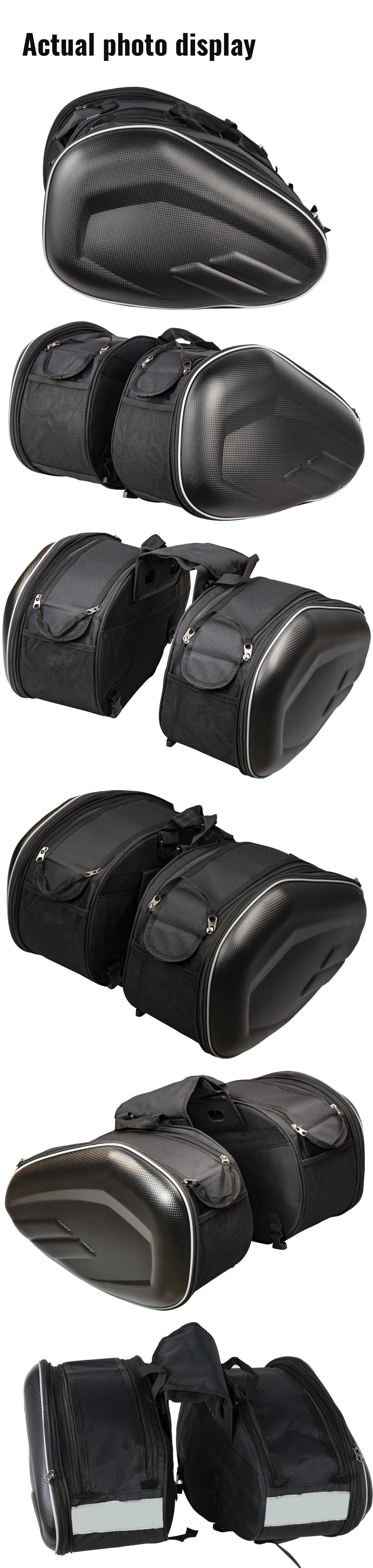 Motorcycle Saddle Bag Side Helmet Riding Travel Bags Waterproof Large Capacity Side Bags Motorbike Cycling Side Bag