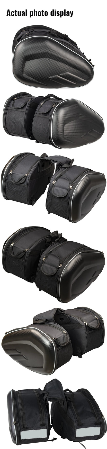 Motorcycle Saddle Bag Side Helmet Riding Travel Bags Waterproof Large Capacity Side Bags Motorbike Cycling Side Bag