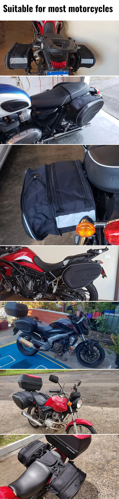 Motorcycle Saddle Bag Side Helmet Riding Travel Bags Waterproof Large Capacity Side Bags Motorbike Cycling Side Bag