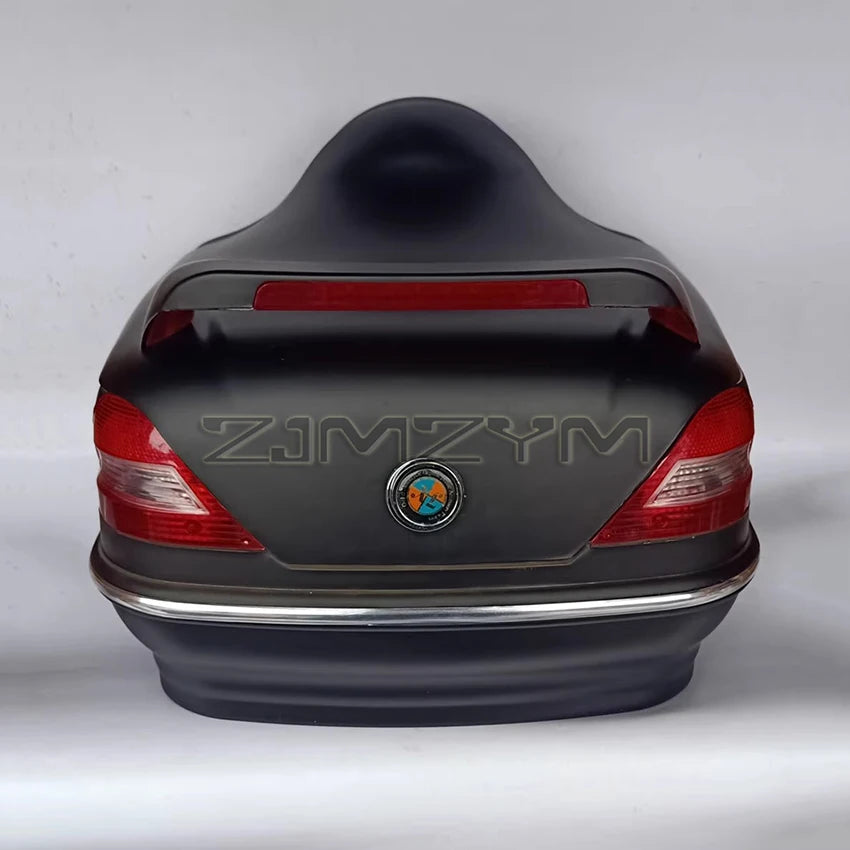 Electric Motorcycle Tail Box Anti-Fall Safety Motorcycle Trunk Moto Tool Storage Box with Lights Motorcycle Rear Toolbox