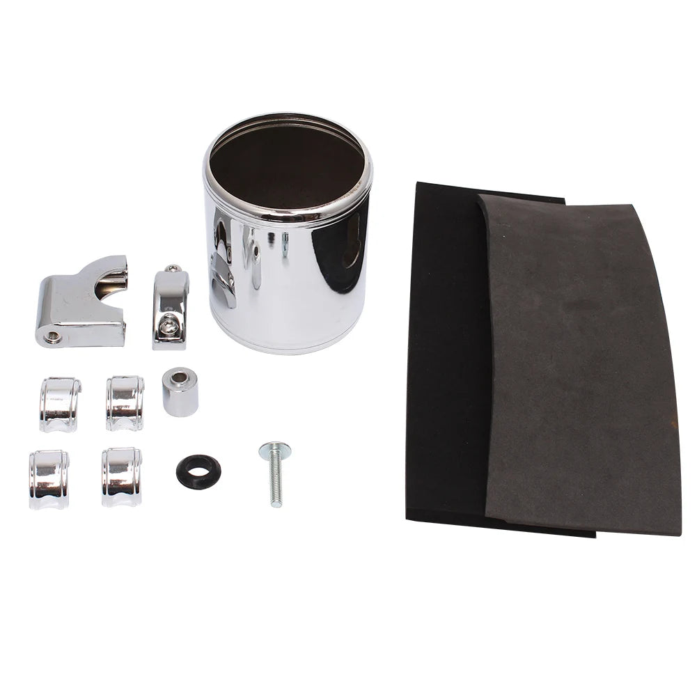 Motorcycle Universal 7/8" 1'' 1.25'' Cup Holder Chrome Handlebar Drink Bottle Holder For Harley Honda Yamaha Kawasaki Suzuki