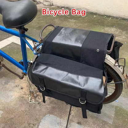 Motorbike Side Rear Bags Canvas Bag Large Capacity Luggage Cargo Bag For Bicycle ATV Electric Bike Motorcycle Saddle Bag
