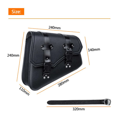 Motorcycle Side Bags Saddlebags Leather Saddle Bag Side Luggage Storage Tool For Honda/Suzuki/Yamaha Pouch Bag Universal