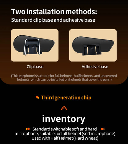 Bluetooth Motorcycle Helmet Headset Headphone Wireless Motor Bike Handsfree Stereo Earphone Speaker Noise Reduction With Mic