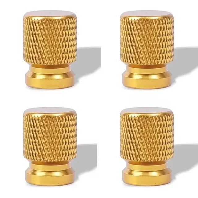 Car Wheel Tire Valve Caps Tyre Stem Covers Airdust Waterproof Aluminum Alloy American Style Valves 12mm Universal Motorcycle