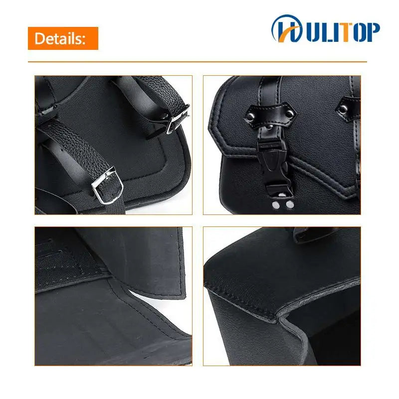 Motorcycle Side Bags Saddlebags Leather Saddle Bag Side Luggage Storage Tool For Honda/Suzuki/Yamaha Pouch Bag Universal