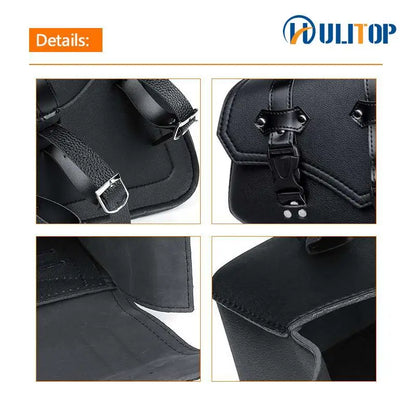 Motorcycle Side Bags Saddlebags Leather Saddle Bag Side Luggage Storage Tool For Honda/Suzuki/Yamaha Pouch Bag Universal