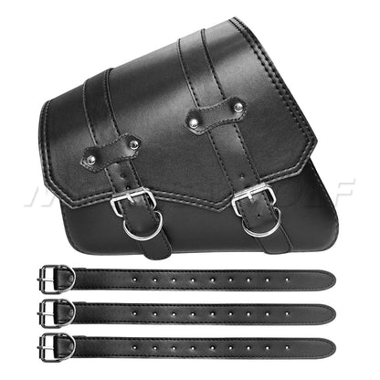 Motorcycle Bag For Harley Sportster Honda Suzuki Yamaha Kawasaki Leather Motorcycle Saddle Bag Waterproof Side Bags Tool Pouch