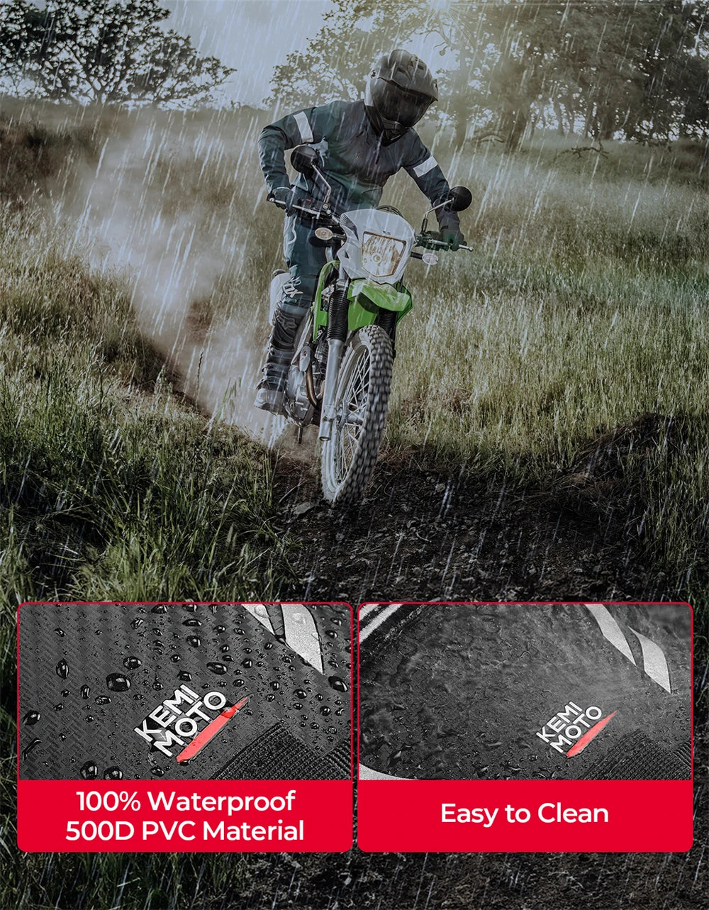 Motorcycle Side Bags 3.5L Waterproof Outdoor Adventure Crash Bar Fender Bag Motorbike Motocross Dirt Bike Frame Tool Saddle Bag