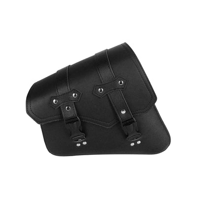 Black Motorcycle Saddlebags Side Tool Bag Luggage Saddle Bags Pouch PU Leather Universal For Honda Suzuki Kawasaki Yamaha