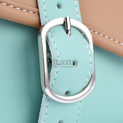 Universal Motorcycle Saddlebag Side Bag  PU Waterproof Travel Bag for Honda Yamaha Suzuki Kawasaki