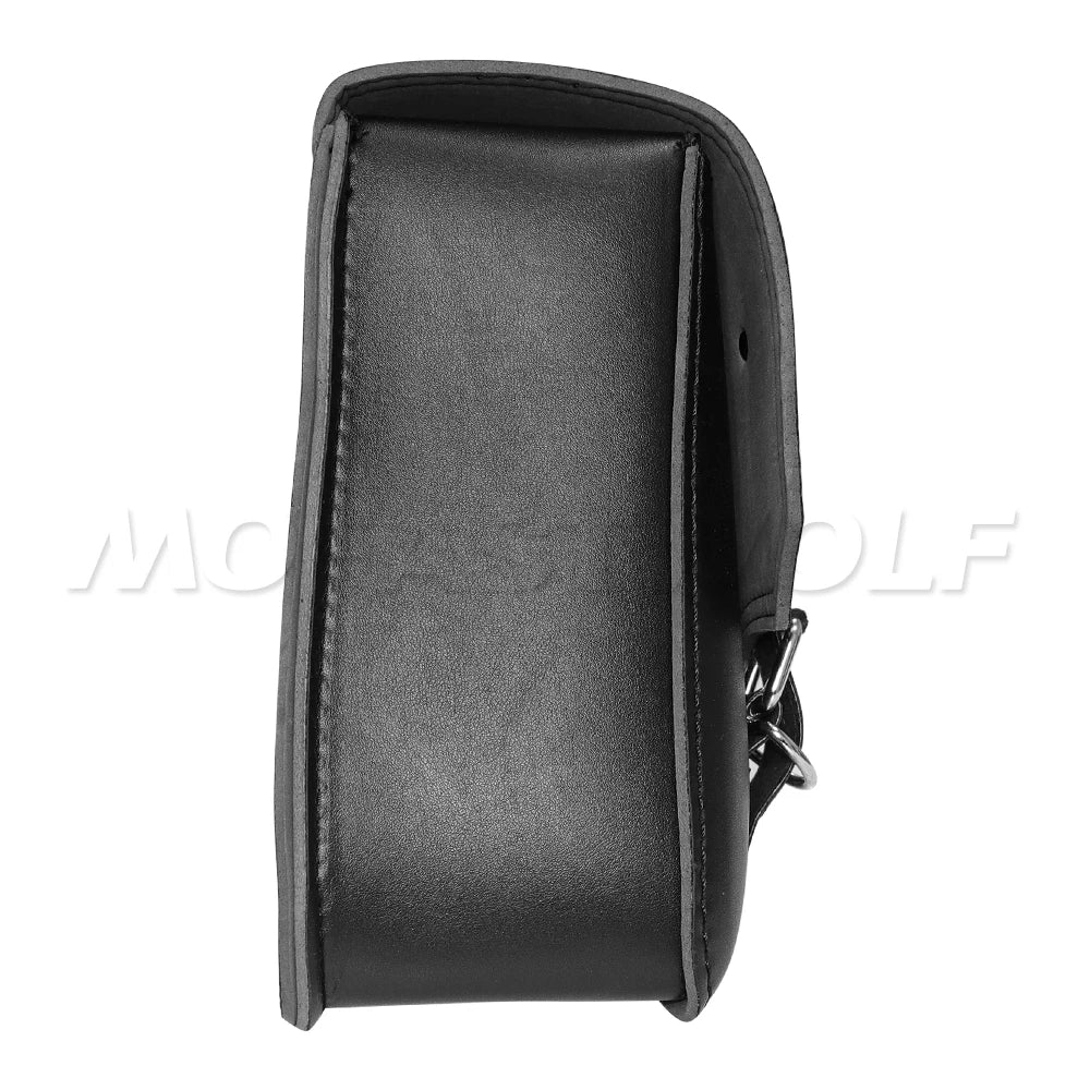 Motorcycle Bag For Harley Sportster Honda Suzuki Yamaha Kawasaki Leather Motorcycle Saddle Bag Waterproof Side Bags Tool Pouch