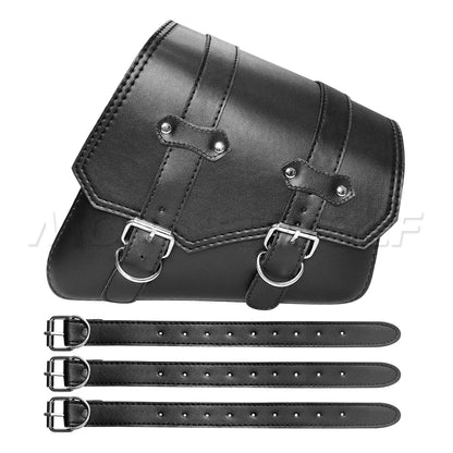 Motorcycle Bag For Harley Sportster Honda Suzuki Yamaha Kawasaki Leather Motorcycle Saddle Bag Waterproof Side Bags Tool Pouch