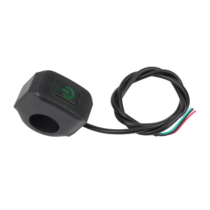 Motorcycle Switch Button 12V 22MM Waterproof With LED Light Scooters Modified Control Parts ON/OFF Display Lamp Switch