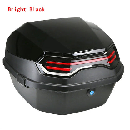 Motorcycle Tail Box Scooter Boots Trunk Cool ABS+PP Solid Case For Full Helmet Storage Organizer luggage Box Tail Box Back
