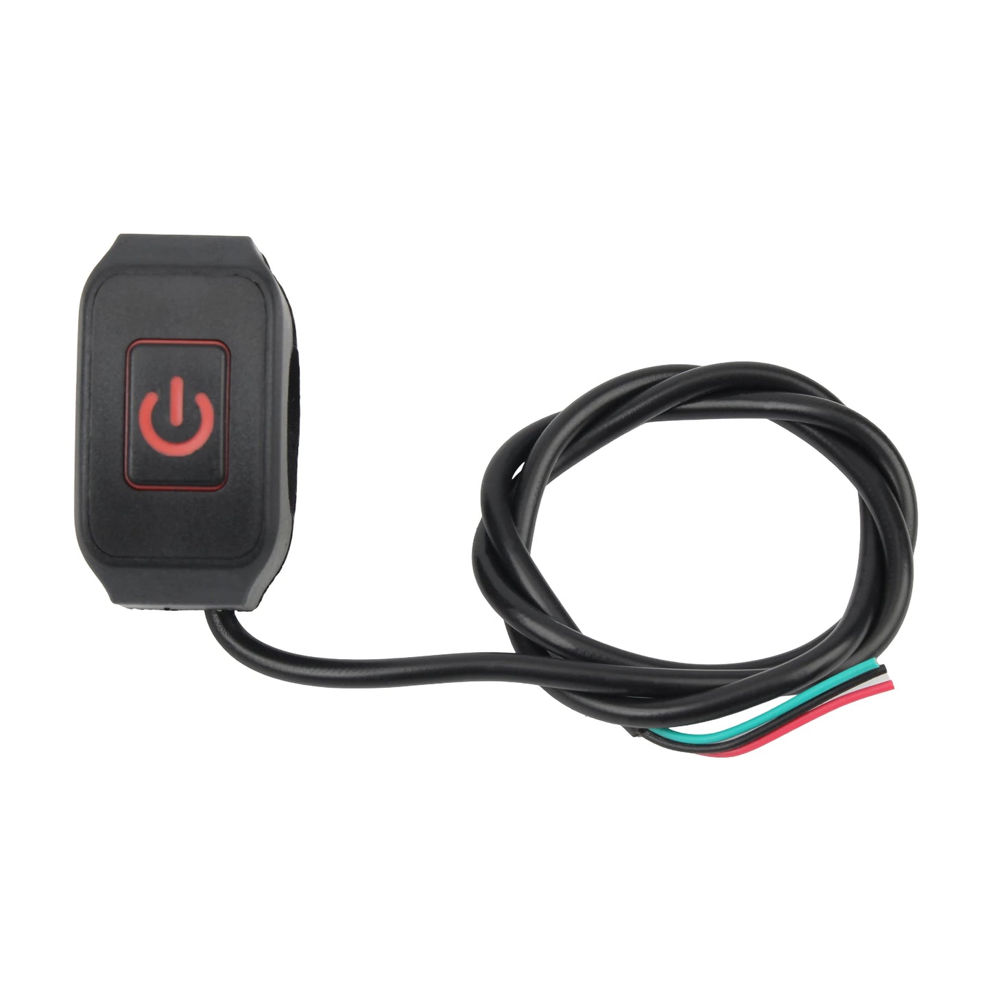 Motorcycle Switch Button 12V 22MM Waterproof With LED Light Scooters Modified Control Parts ON/OFF Display Lamp Switch