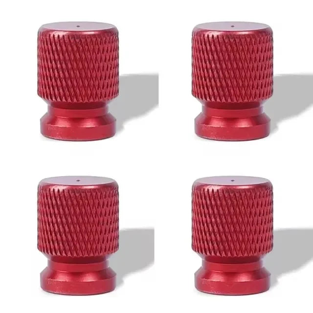 Car Wheel Tire Valve Caps Tyre Stem Covers Airdust Waterproof Aluminum Alloy American Style Valves 12mm Universal Motorcycle