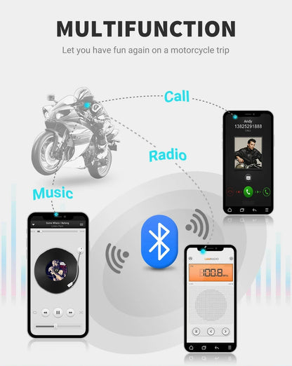 Waterproof Motorcycle Intercom Helmet Headset Helmet Speaker Interphone Moto Headset Wireless Intercomunicador 1200M